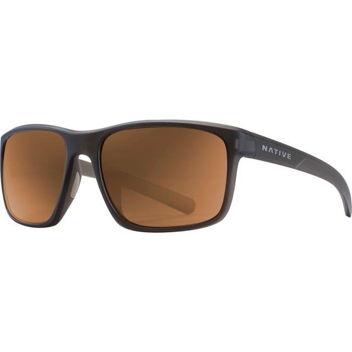 Native Eyewear Wells Polarized Sunglasses Accessories 03910 Matte Brown Crystal-Brown