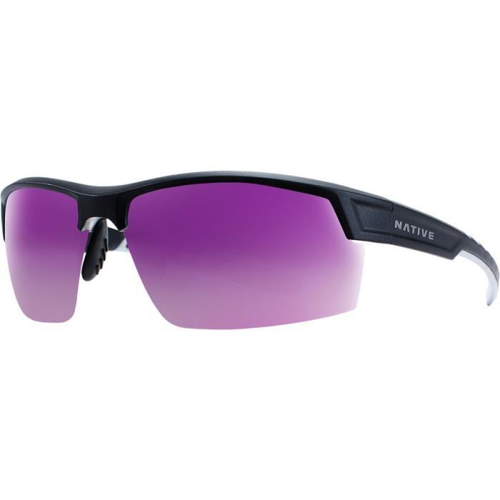 Native Eyewear Catamount Polarized Sunglasses Accessories 03926 Matte BL/CRYSTAL-VIOLET Reflex