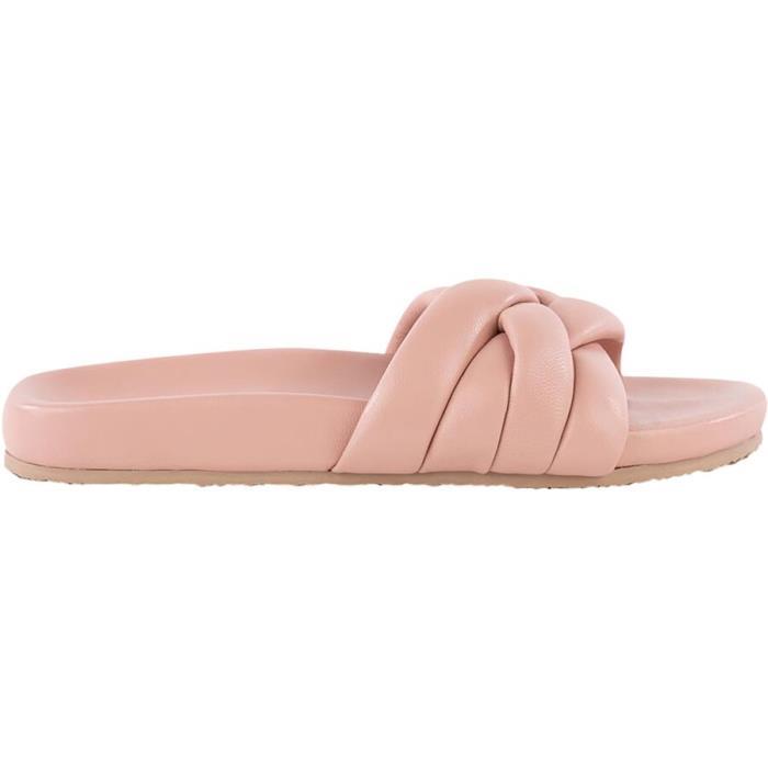 Seychelles Footwear Lowkey Glow Up Slide Sandal Women 04755 Blush Leather