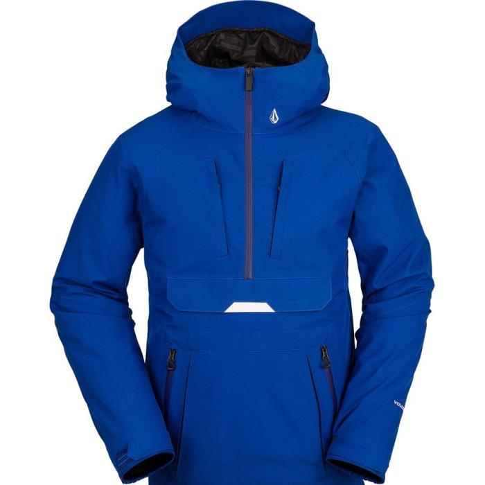 Volcom Brighton Hooded Pullover Jacket Men 06054 Bright Blue