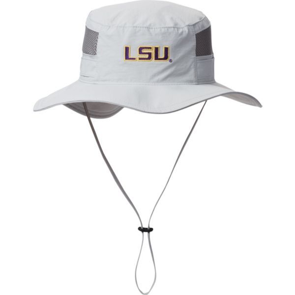 Columbia 남성 LSU Tigers Grey Bora Bora Booney Hat 낚시 모자 100617